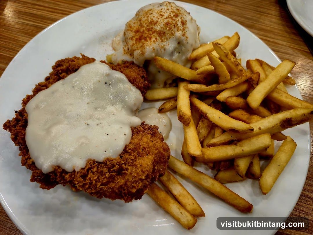 Chicken Fried Steak with Gravy and Fries
