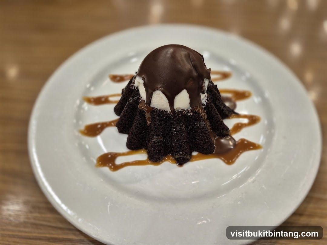 Chocolate Lava Cake with Ice Cream