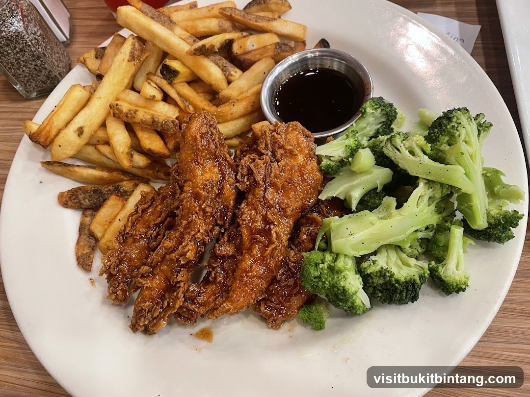 Chicken Tenders with Fries and Broccoli