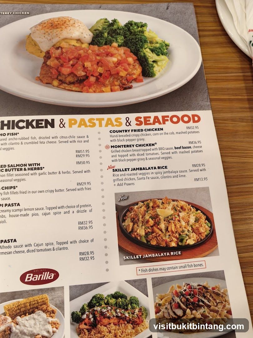 CHICKEN & PASTAS & SEAFOOD