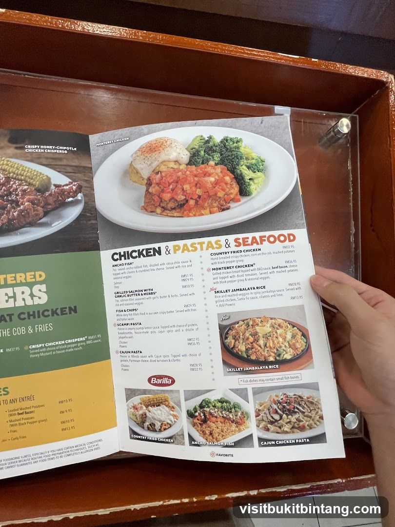 CHICKEN & PASTAS & SEAFOOD