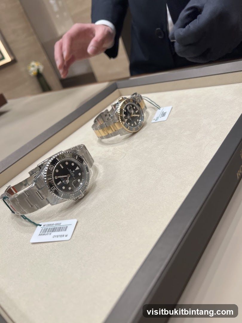 Rolex Watches on Display