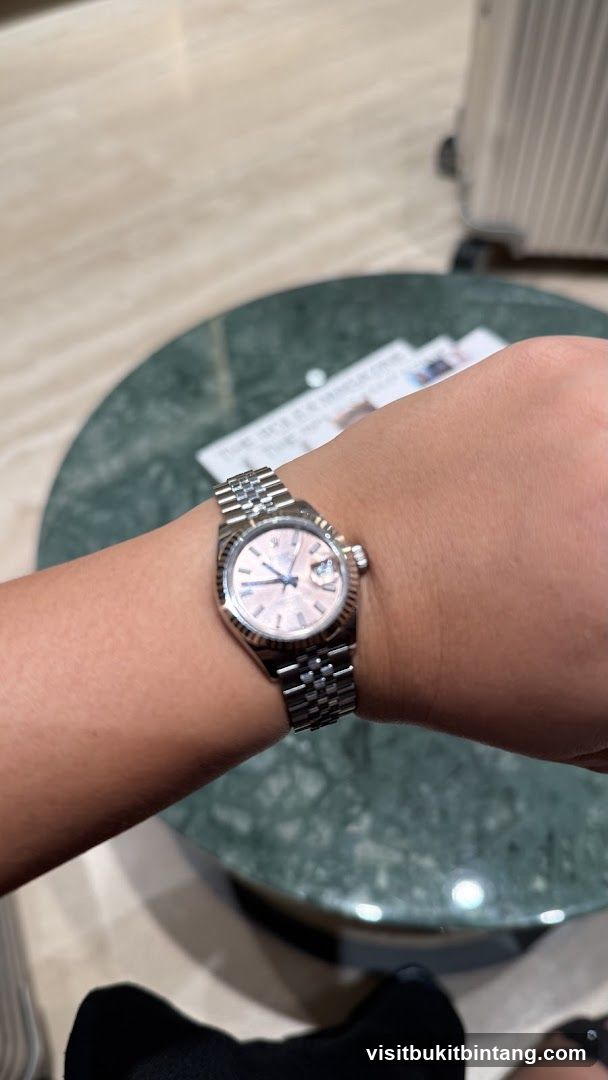 Wristwatch on arm