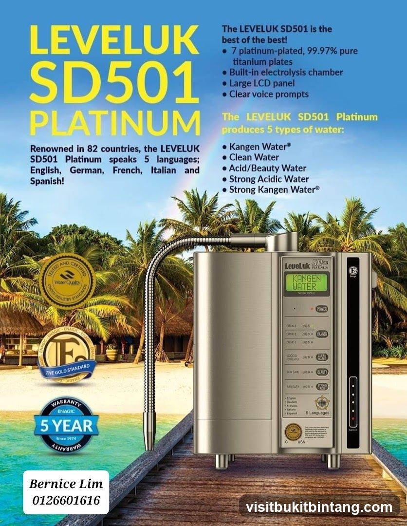 Leveluk SD501 Platinum Water Ionizer