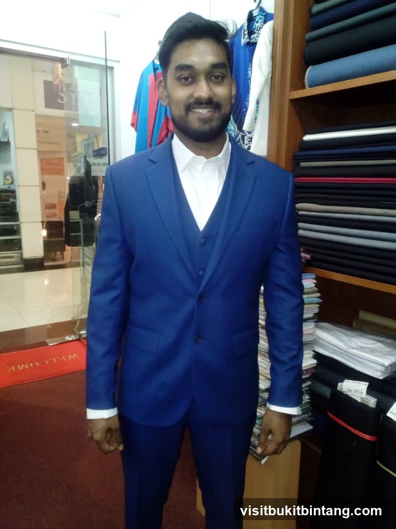 Man in Blue Suit