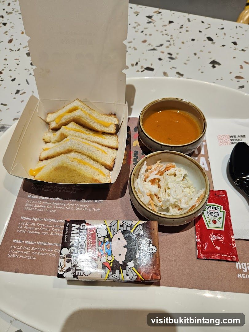 Cheese Sandwiches with Sides