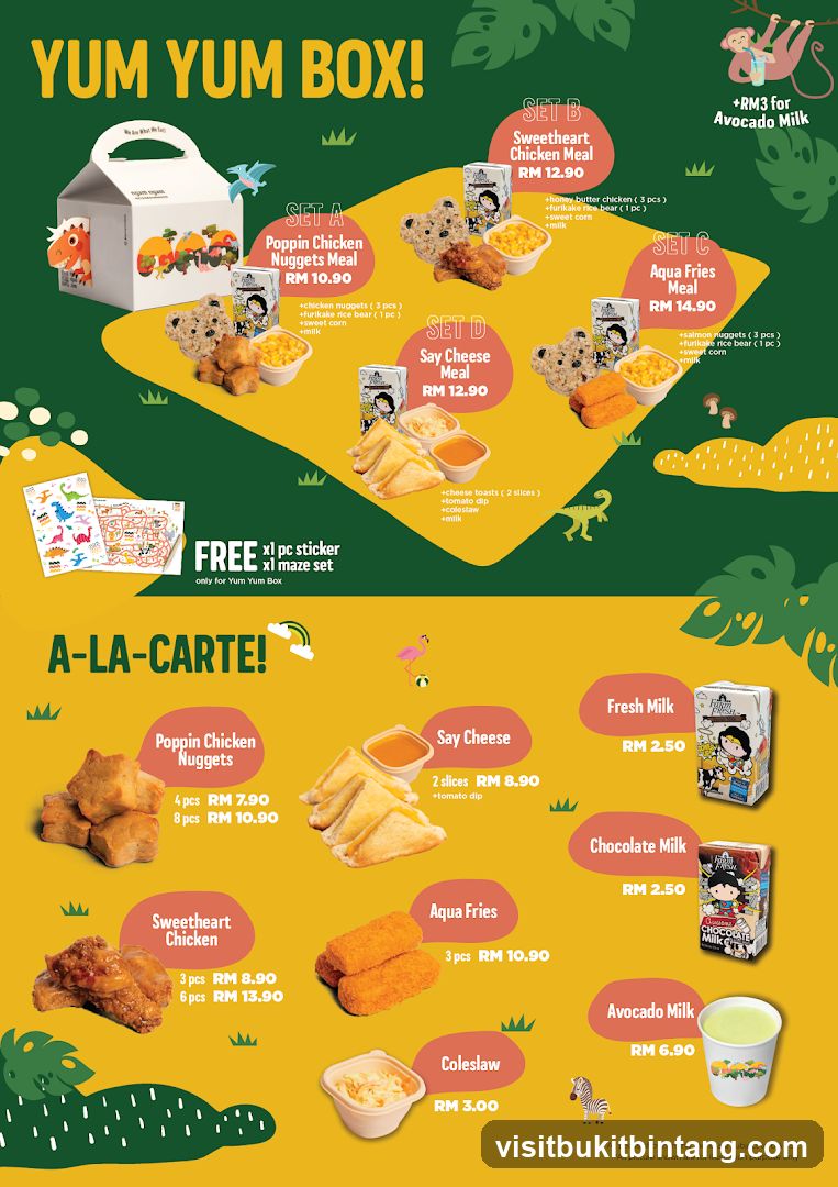 Yum Yum Box Menu