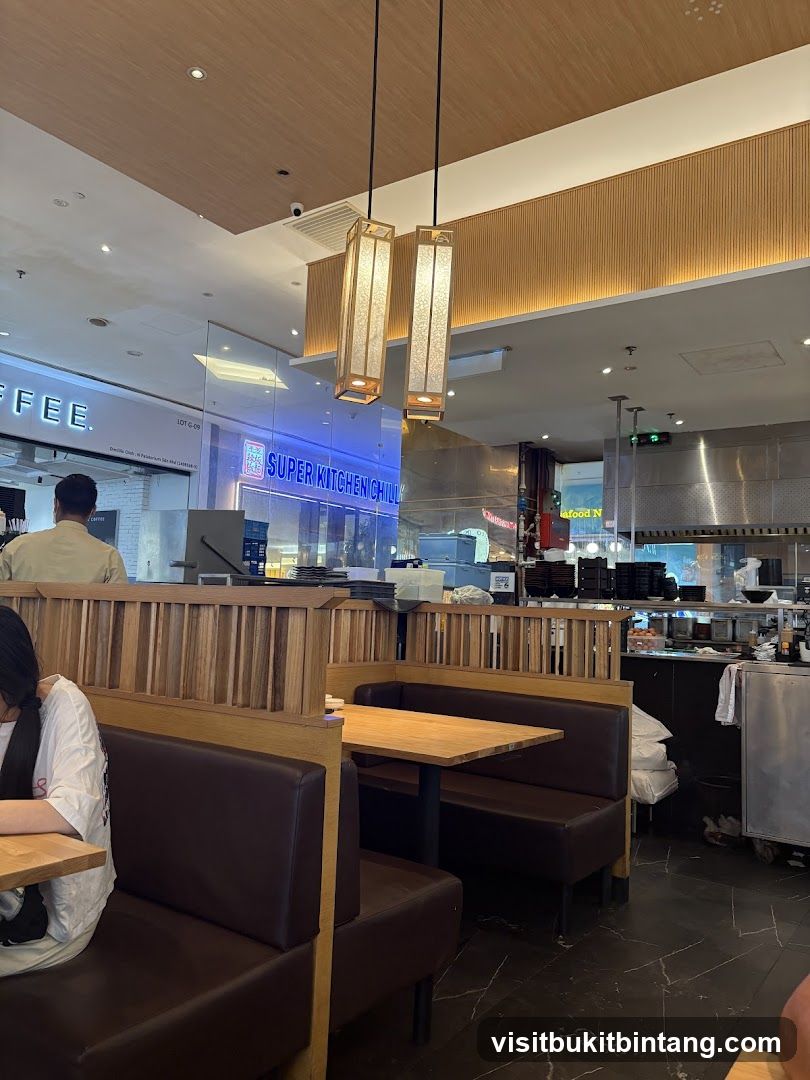 Restaurant Interior with Booth Seating