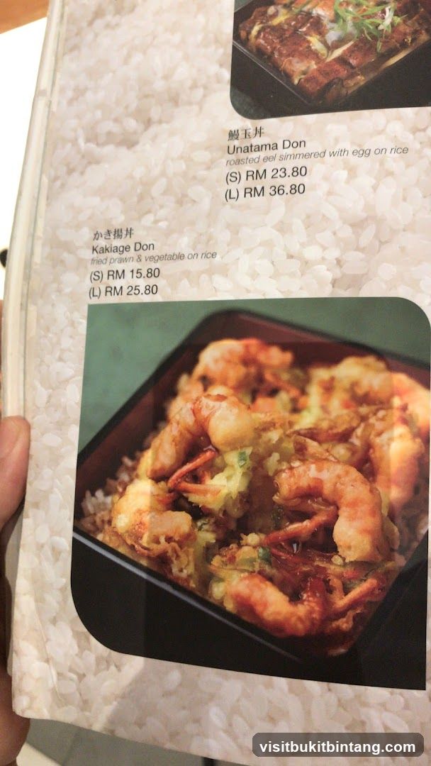 Donburi Menu