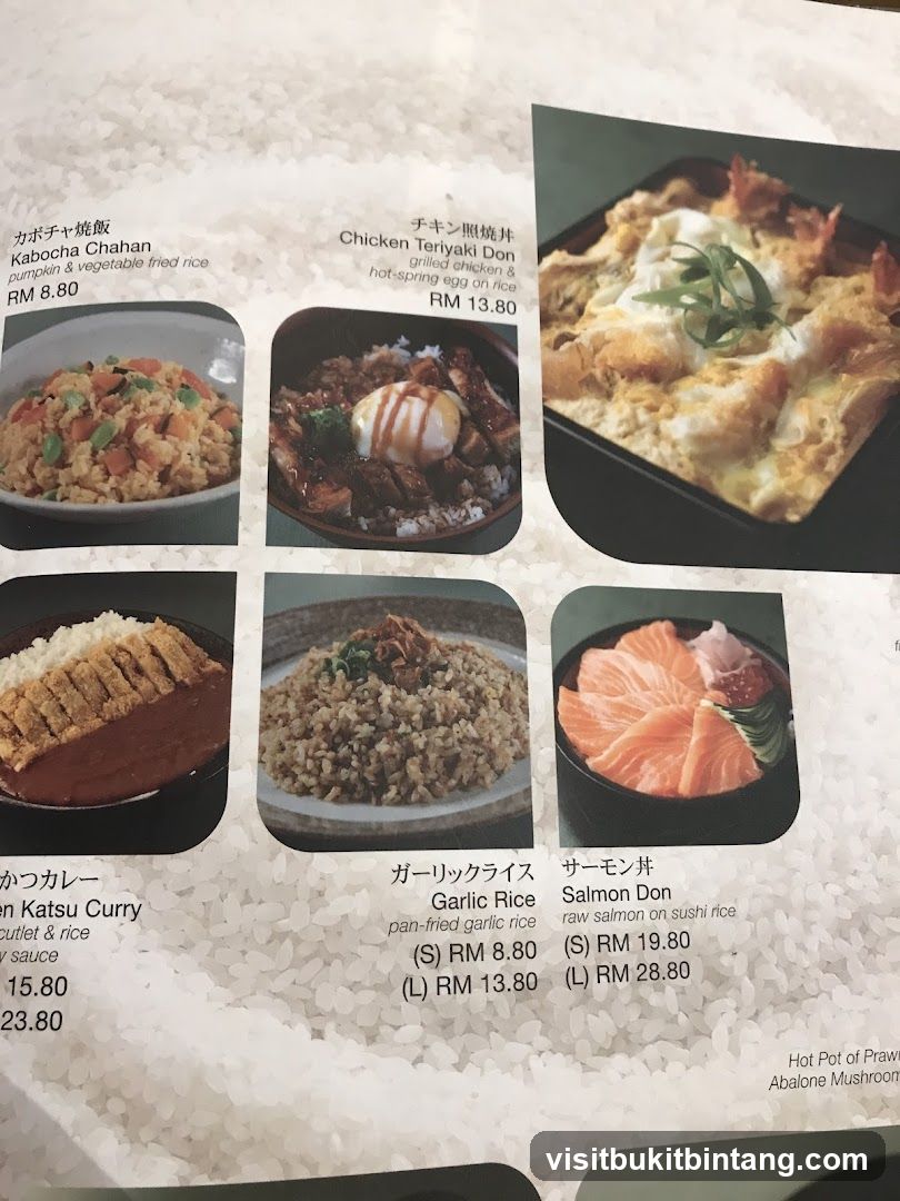 Japanese Food Menu