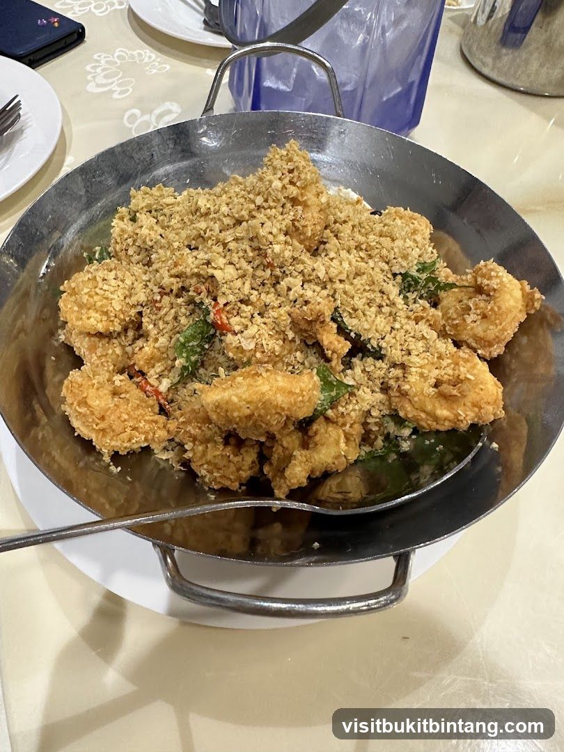 Crispy Fried Shrimp with Cereal Topping