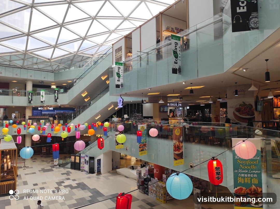 Mall Interior with Lanterns