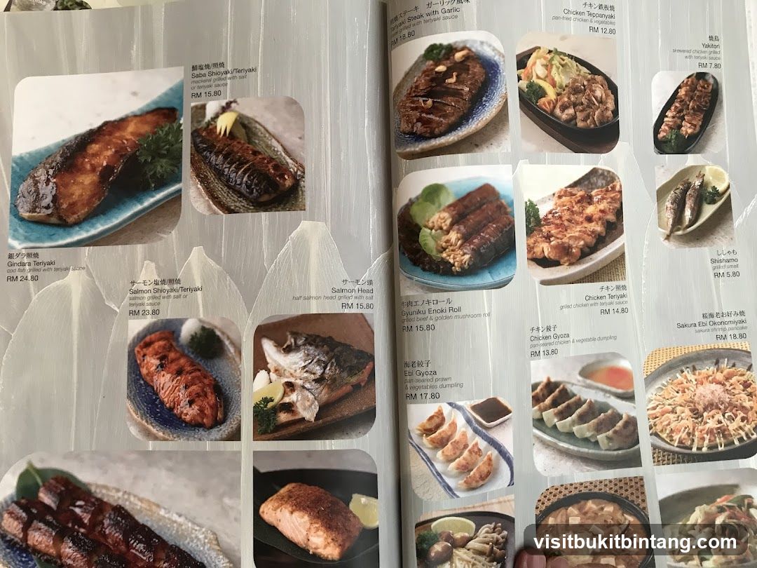 Japanese Menu