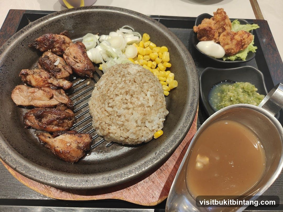 Grilled Chicken with Rice and Sides