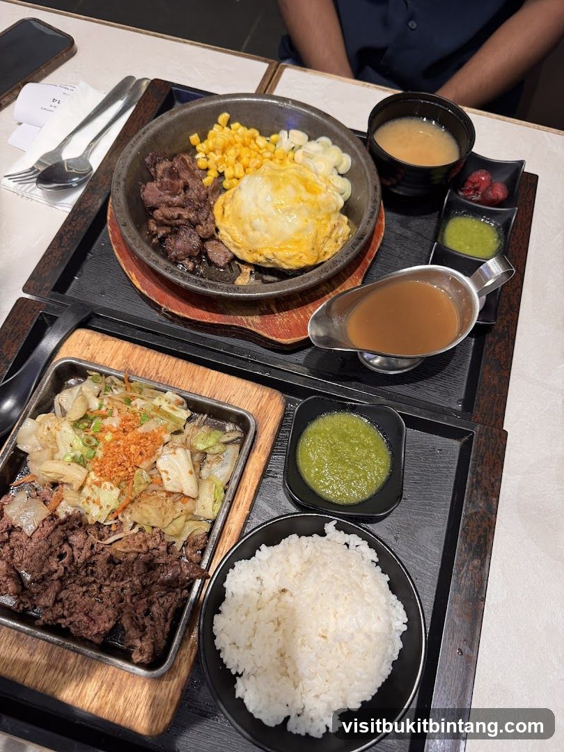 Sizzling Steak and Rice