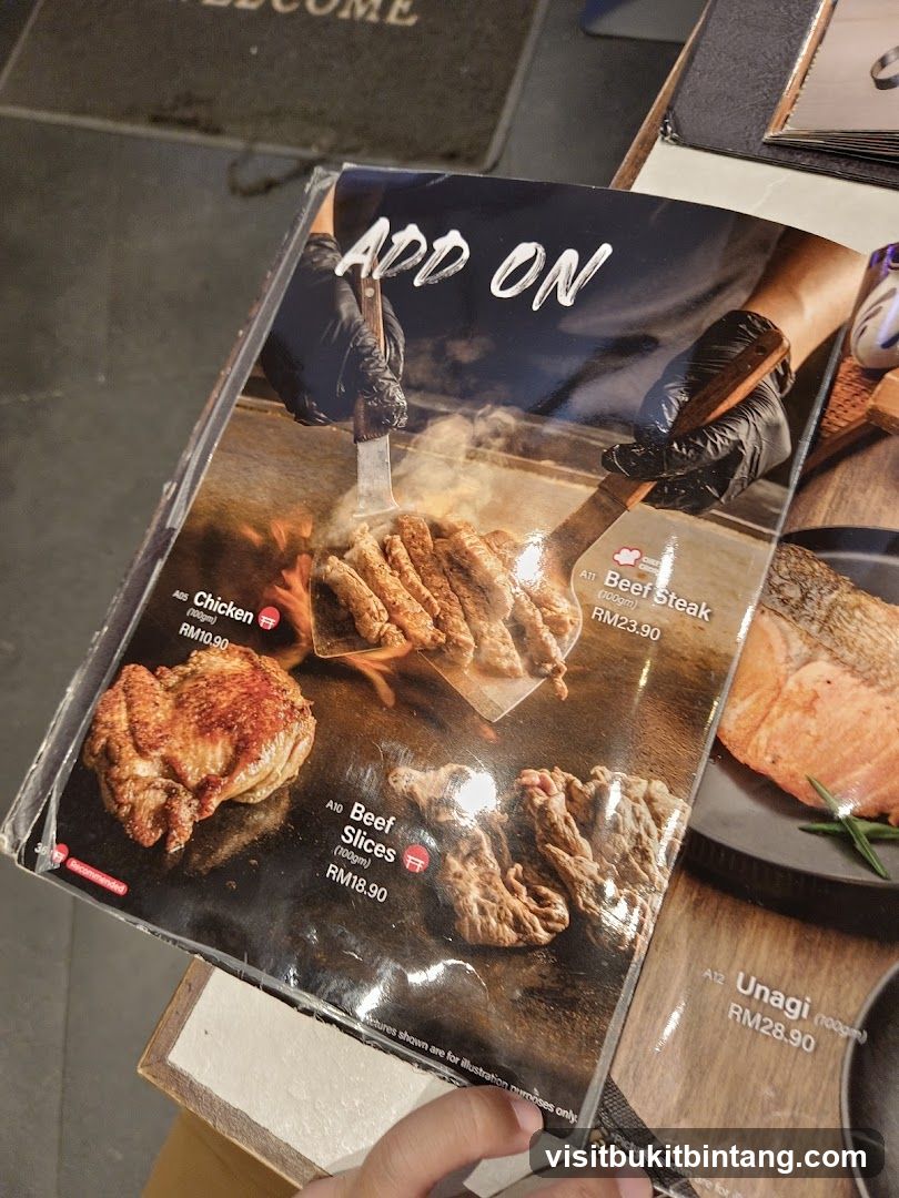 Add On Menu