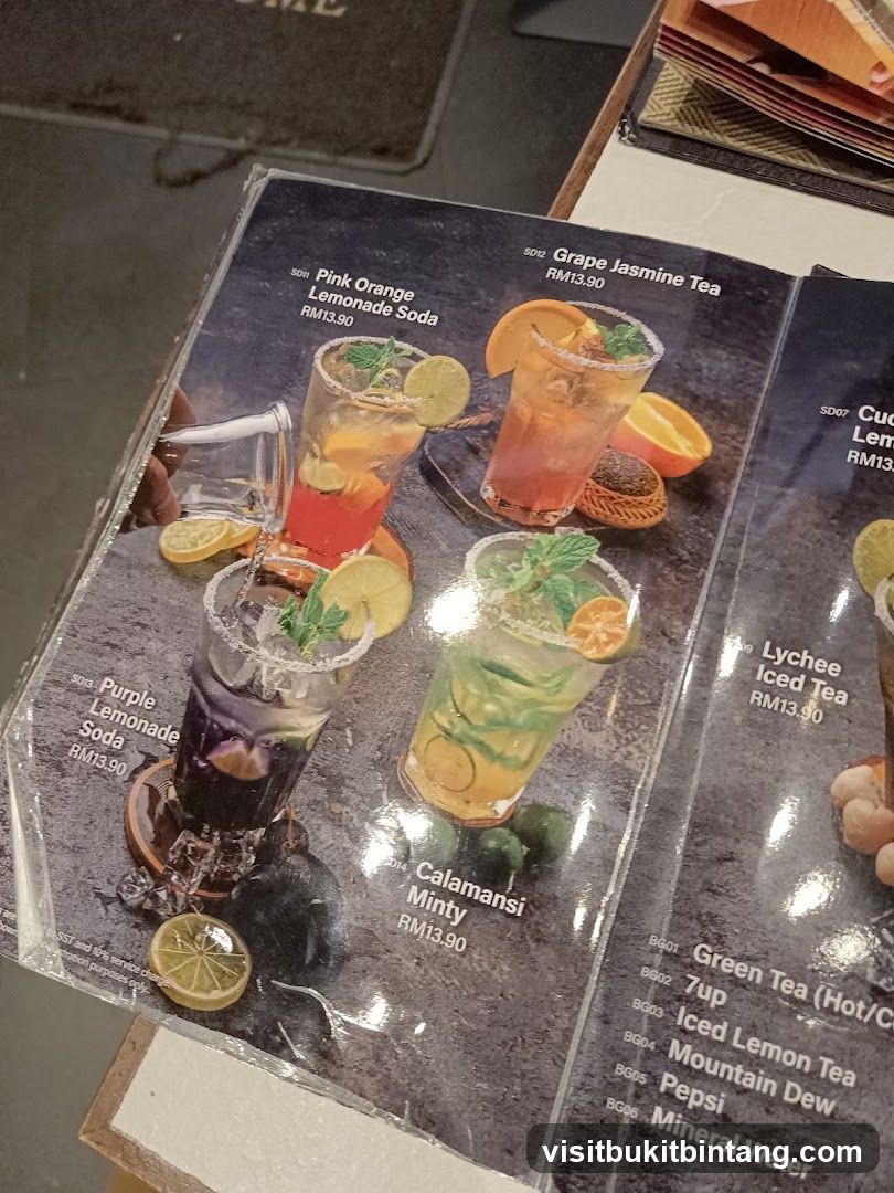 Drinks Menu
