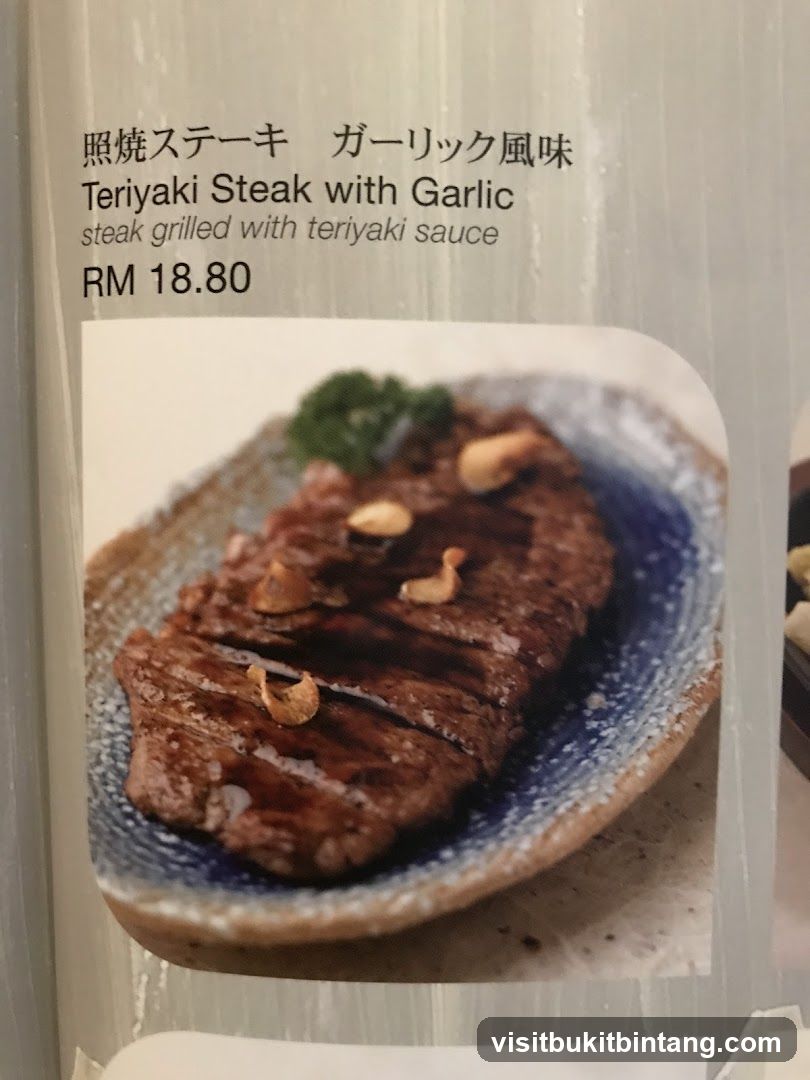 Teriyaki Steak with Garlic