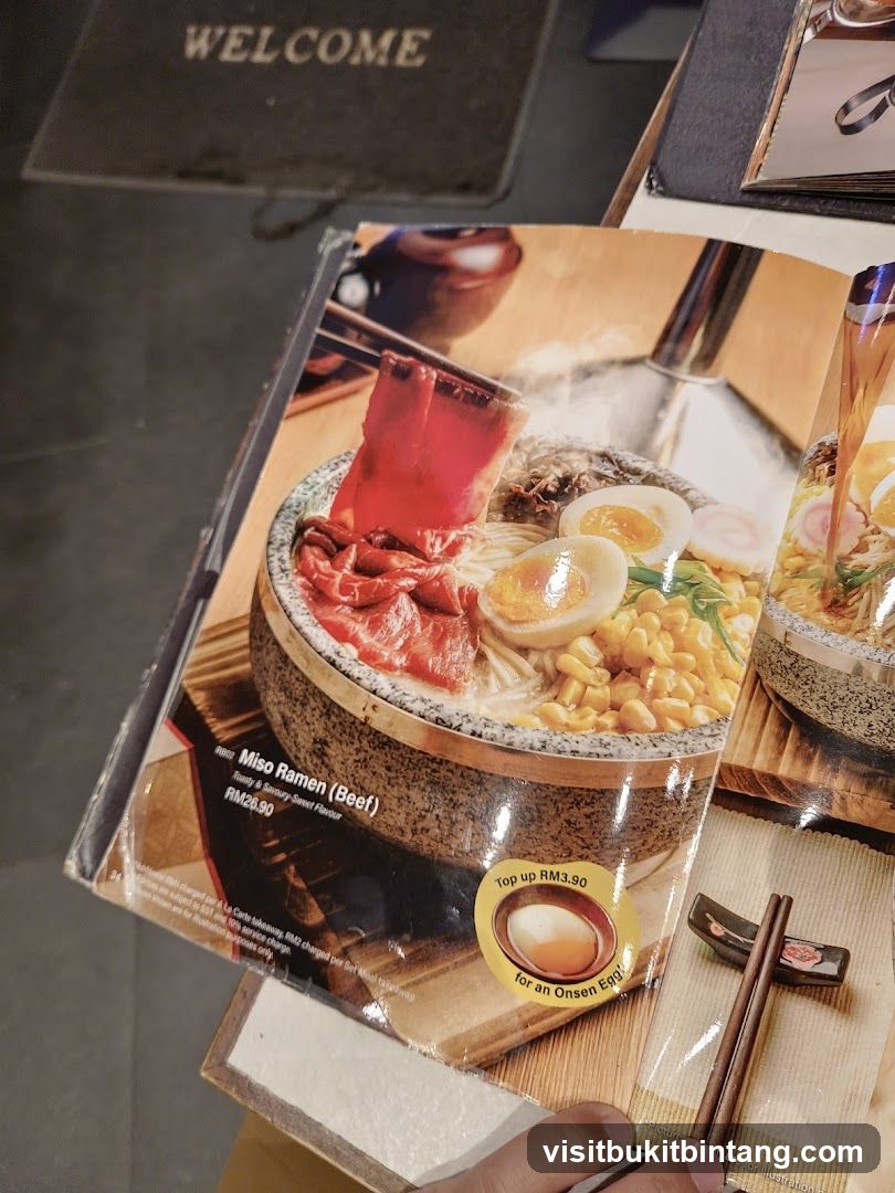 Ramen Menu