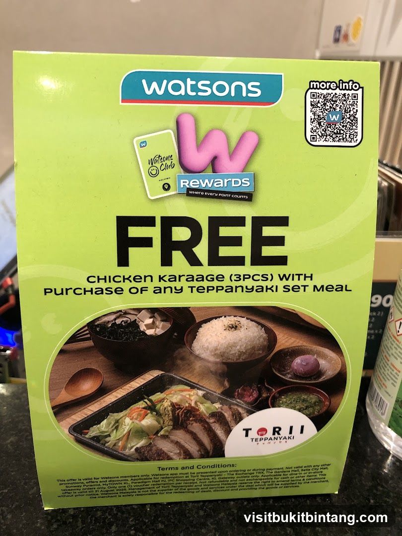 Watsons Rewards Promotion