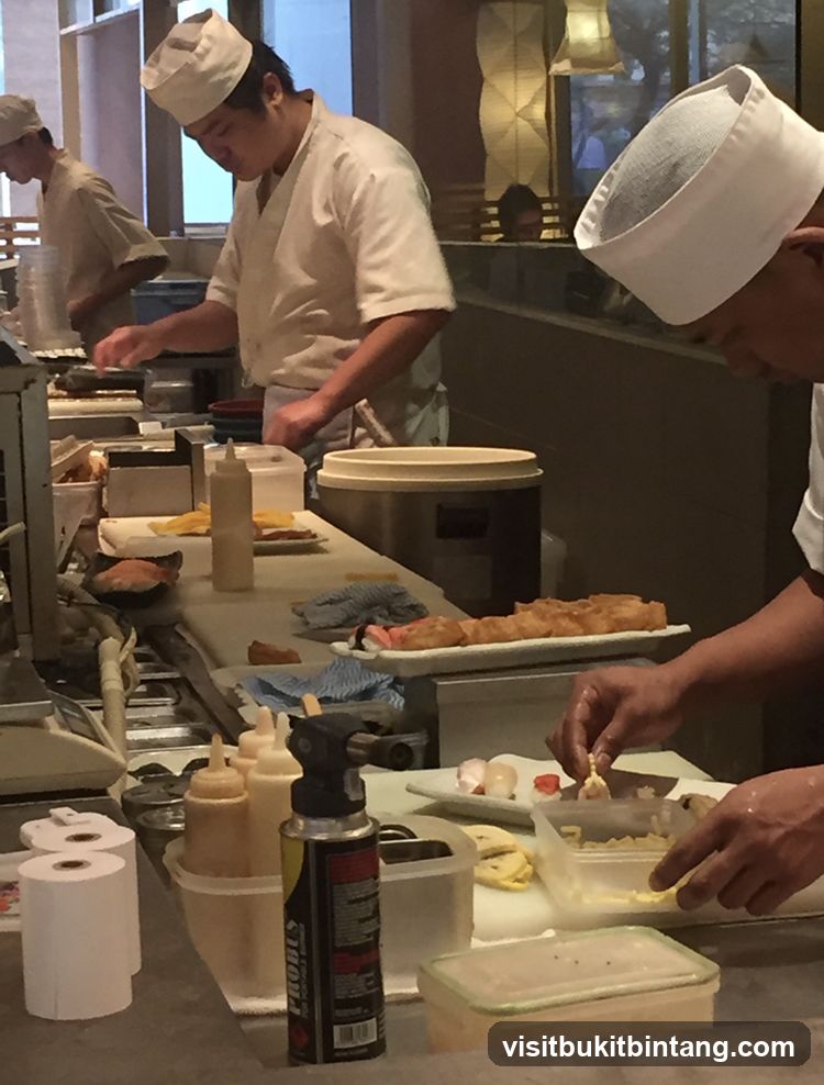 Chefs preparing food