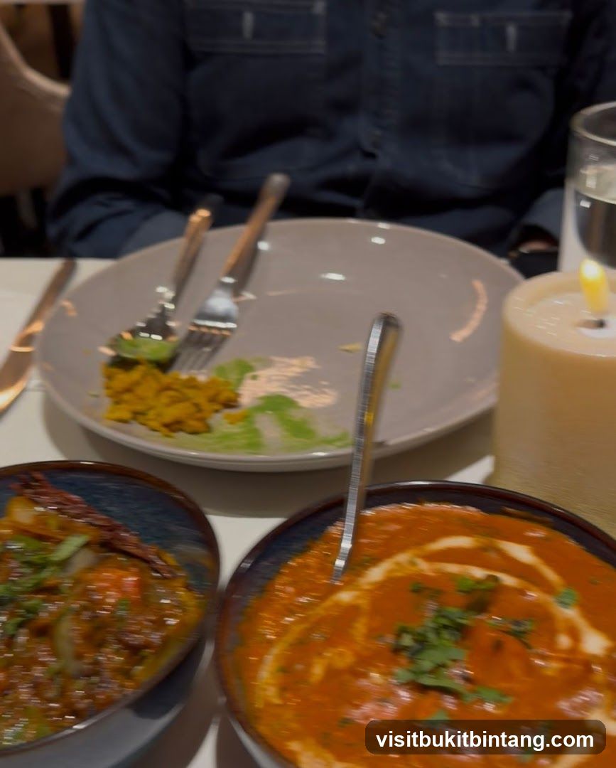 Indian Food at a Restaurant