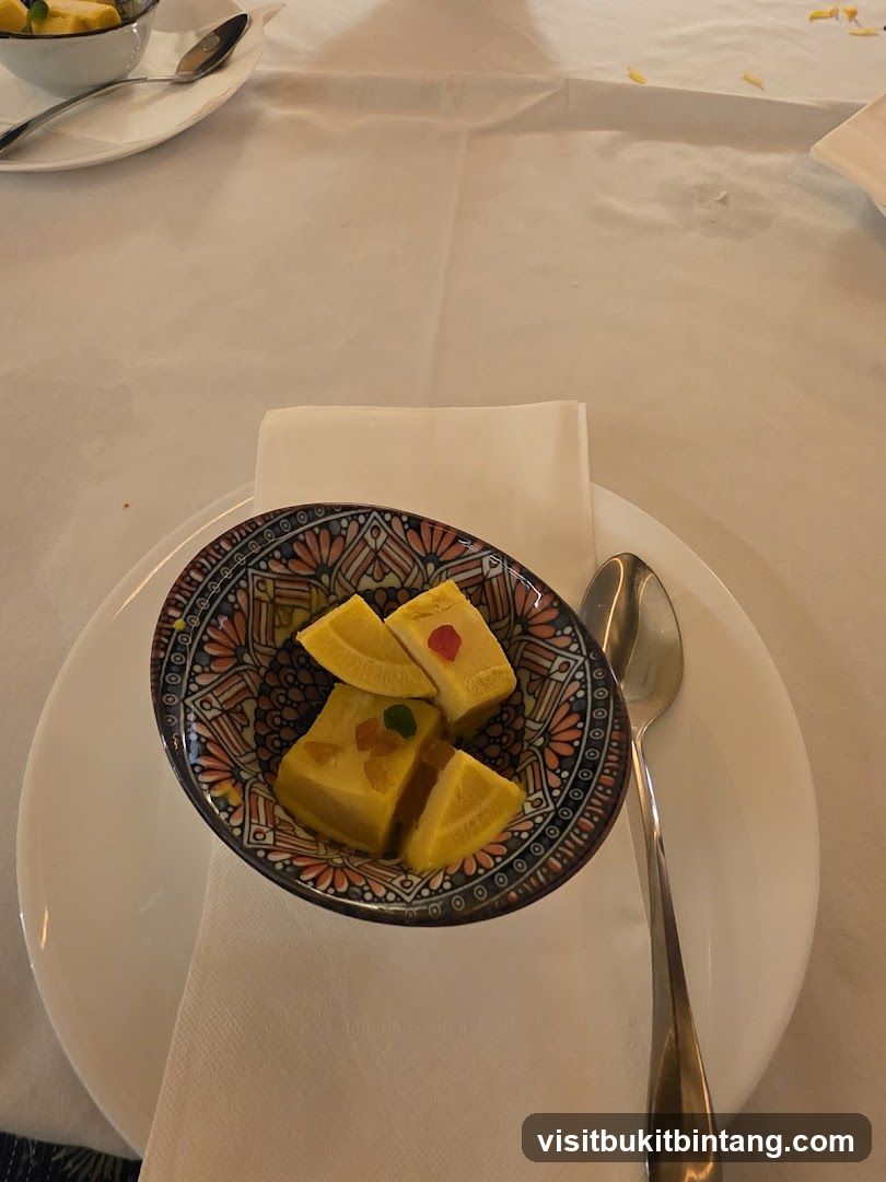 Dessert in a decorative bowl