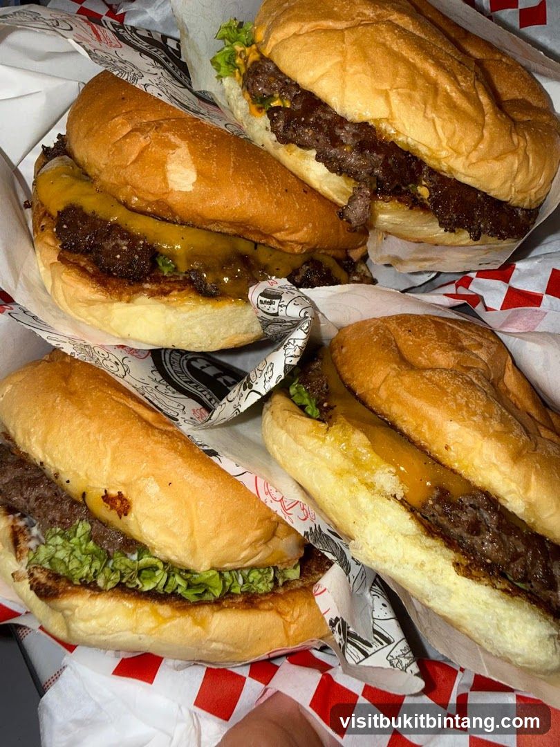 Four Cheeseburgers