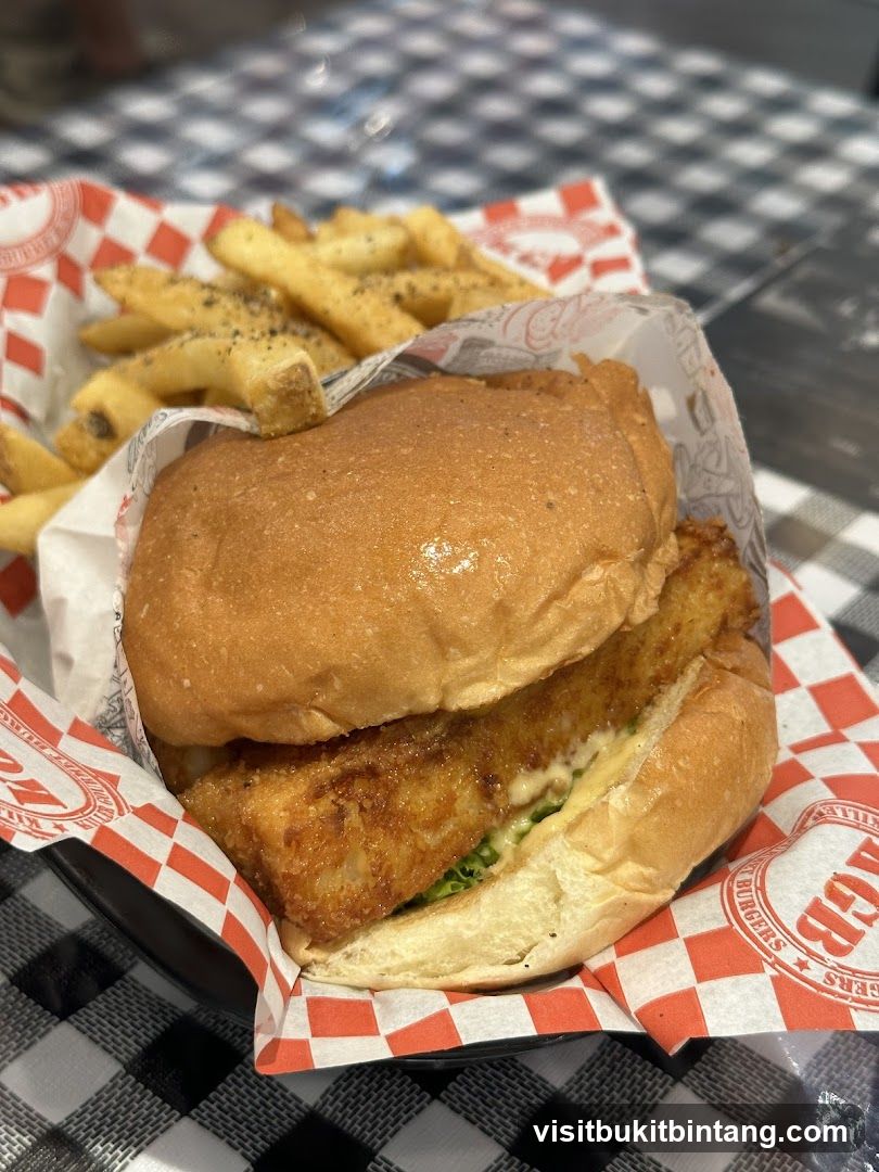 Fish Sandwich and Fries