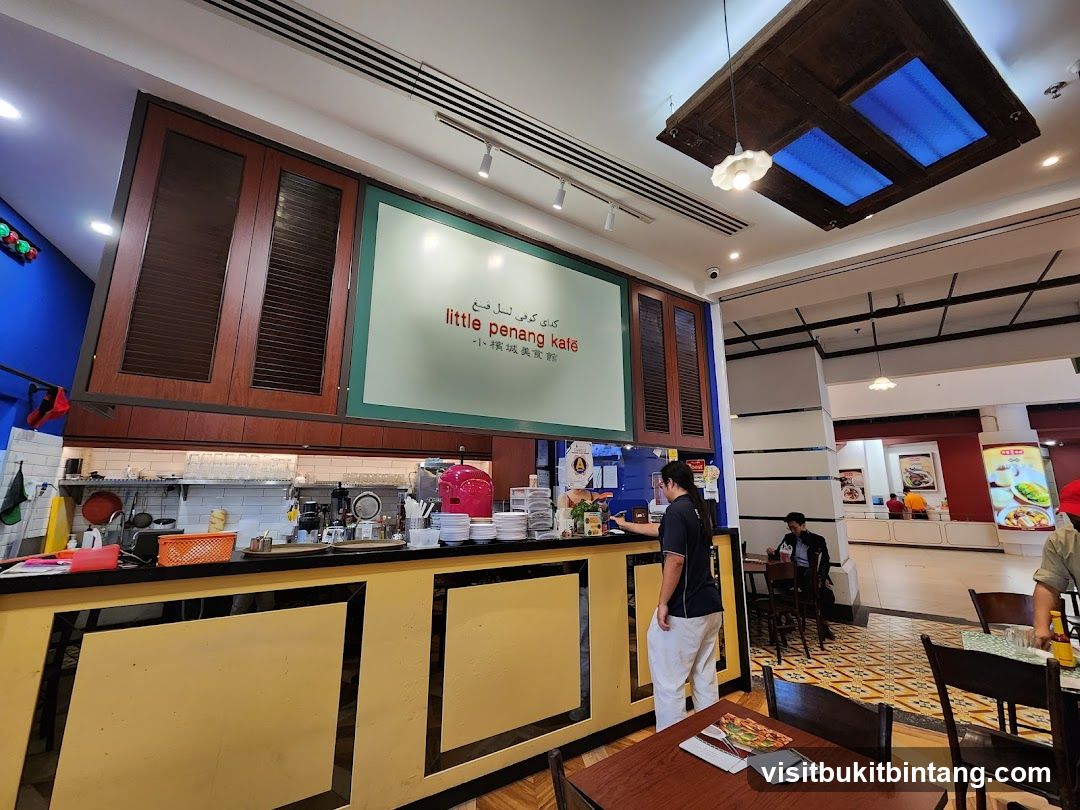 Restaurant Interior with Signage