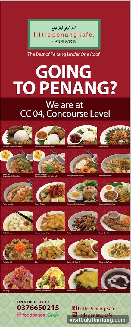 Little Penang Kafe Menu