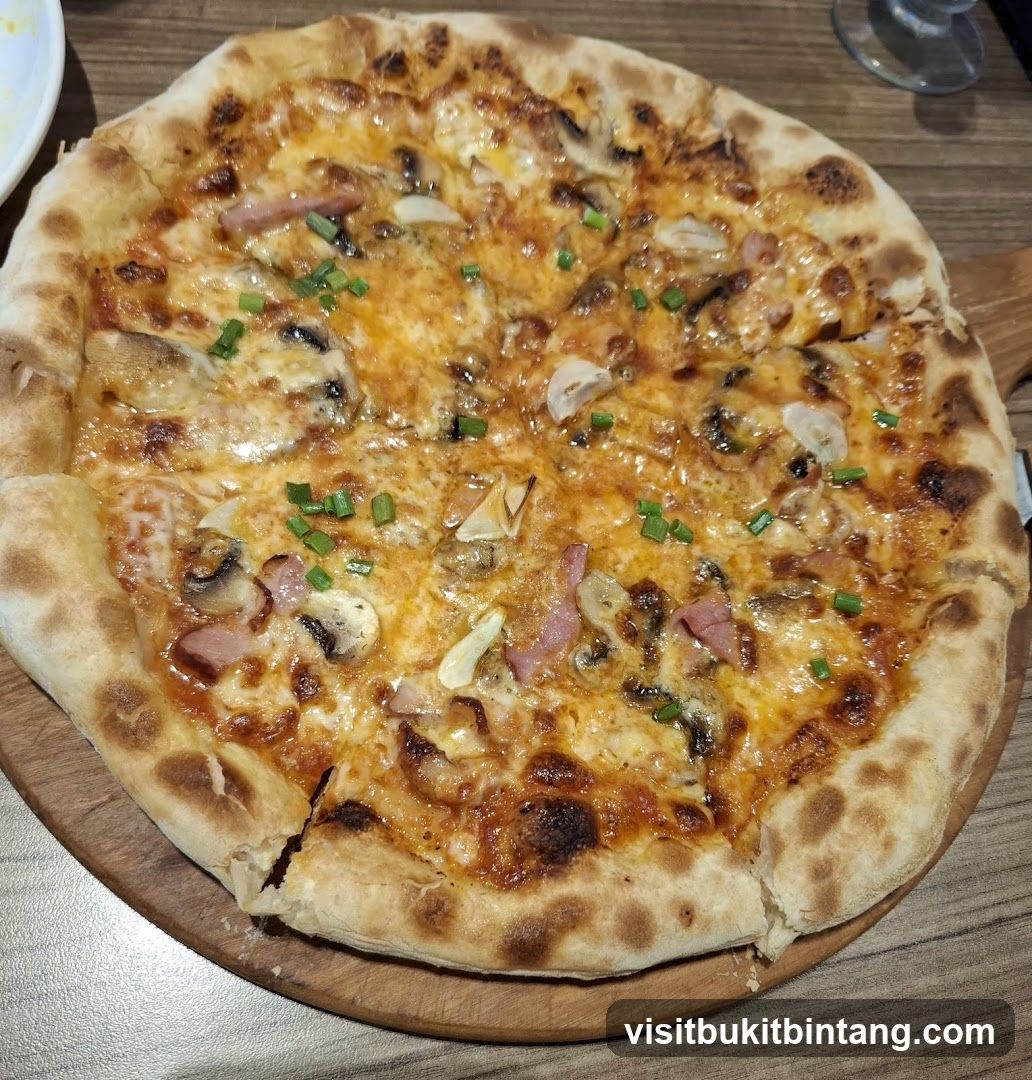 Pizza with toppings