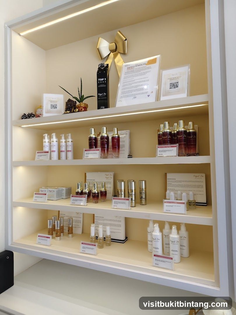 Skincare Products Display