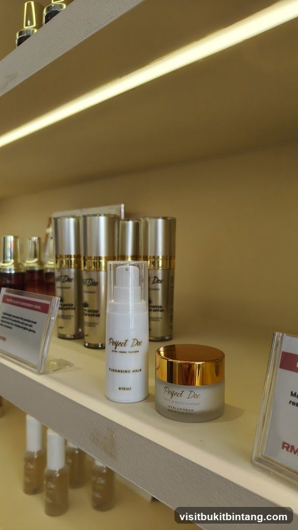 Skincare Products on Display