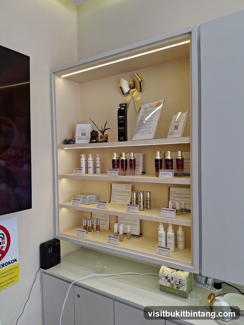 Skincare Products Display