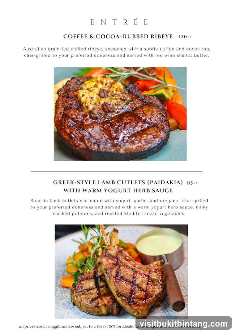 Entrée Menu