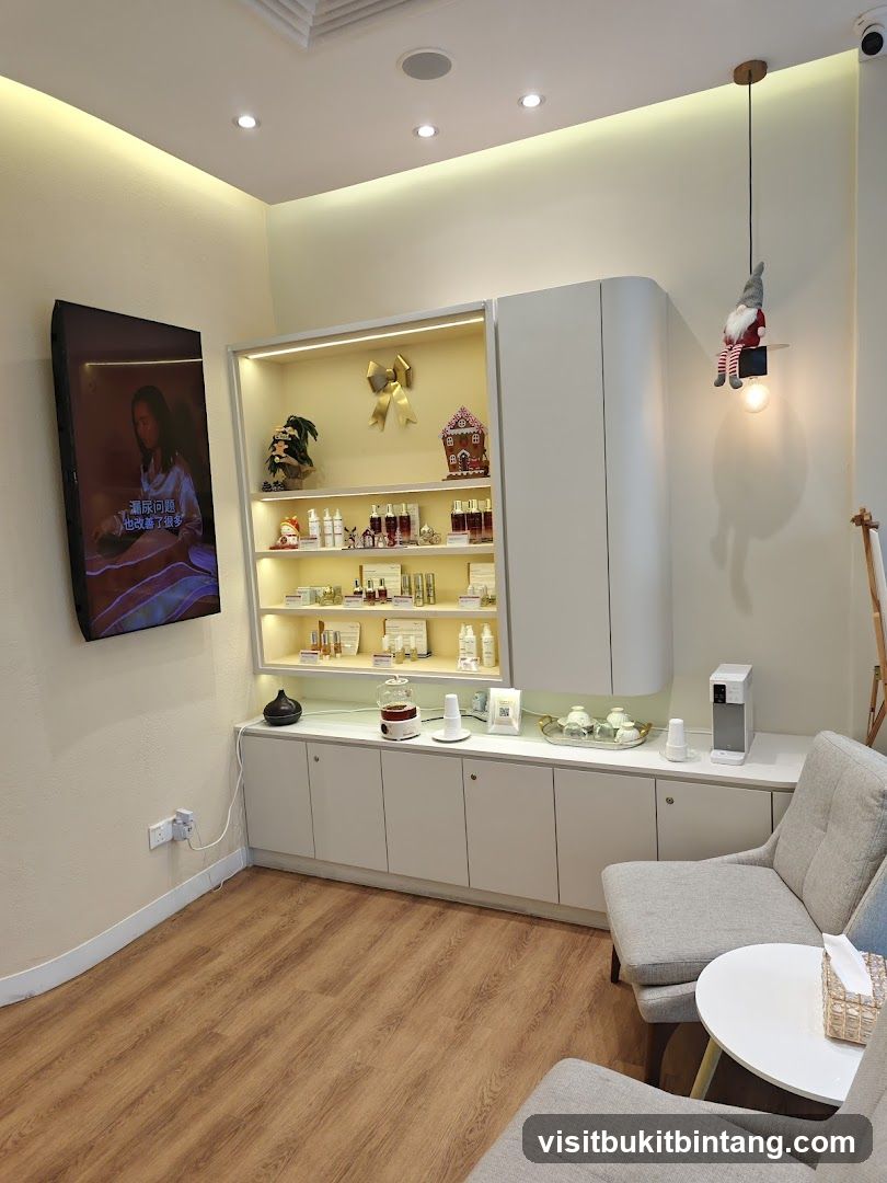 Interior of a beauty salon waiting area