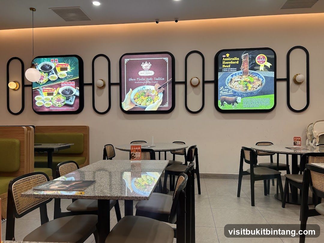Restaurant Interior with Digital Menus