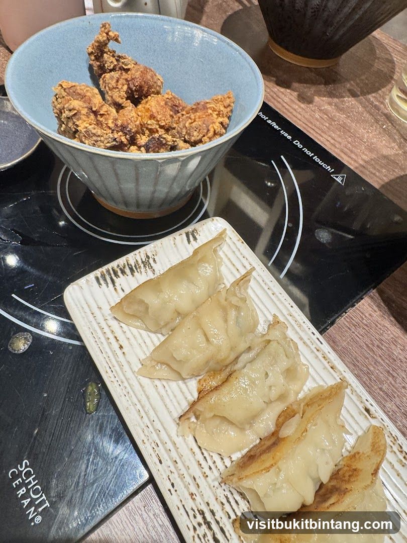 Fried Chicken and Gyoza