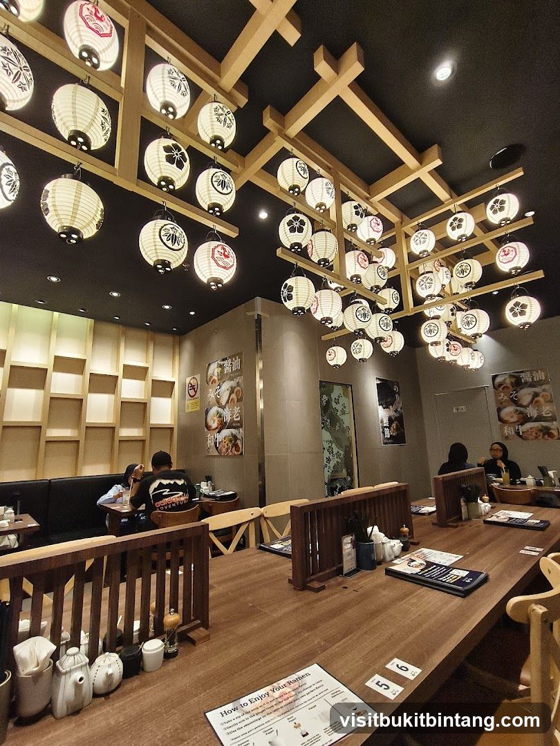 Restaurant Interior with Lanterns