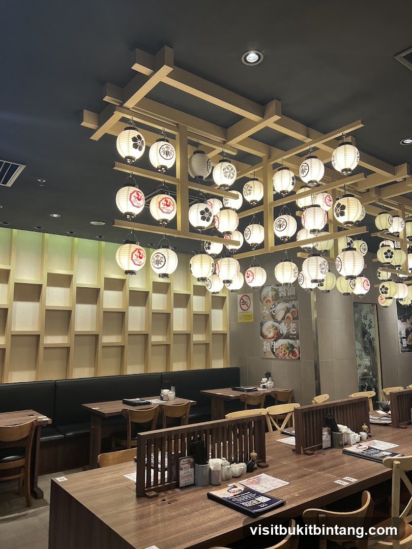 Restaurant Interior with Lanterns
