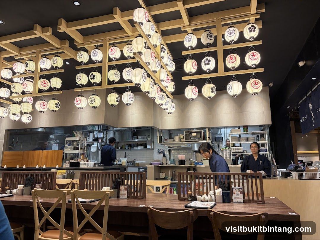 Restaurant Interior with Lanterns