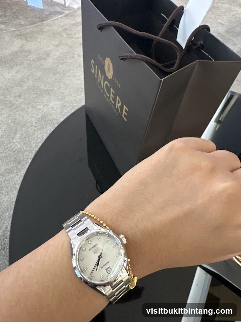 Watch and Shopping Bag