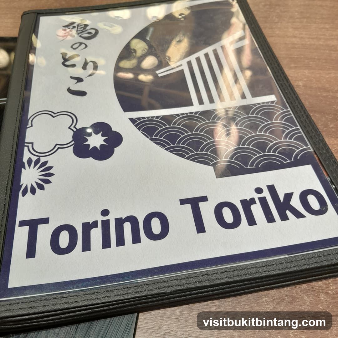 Torino Toriko Menu