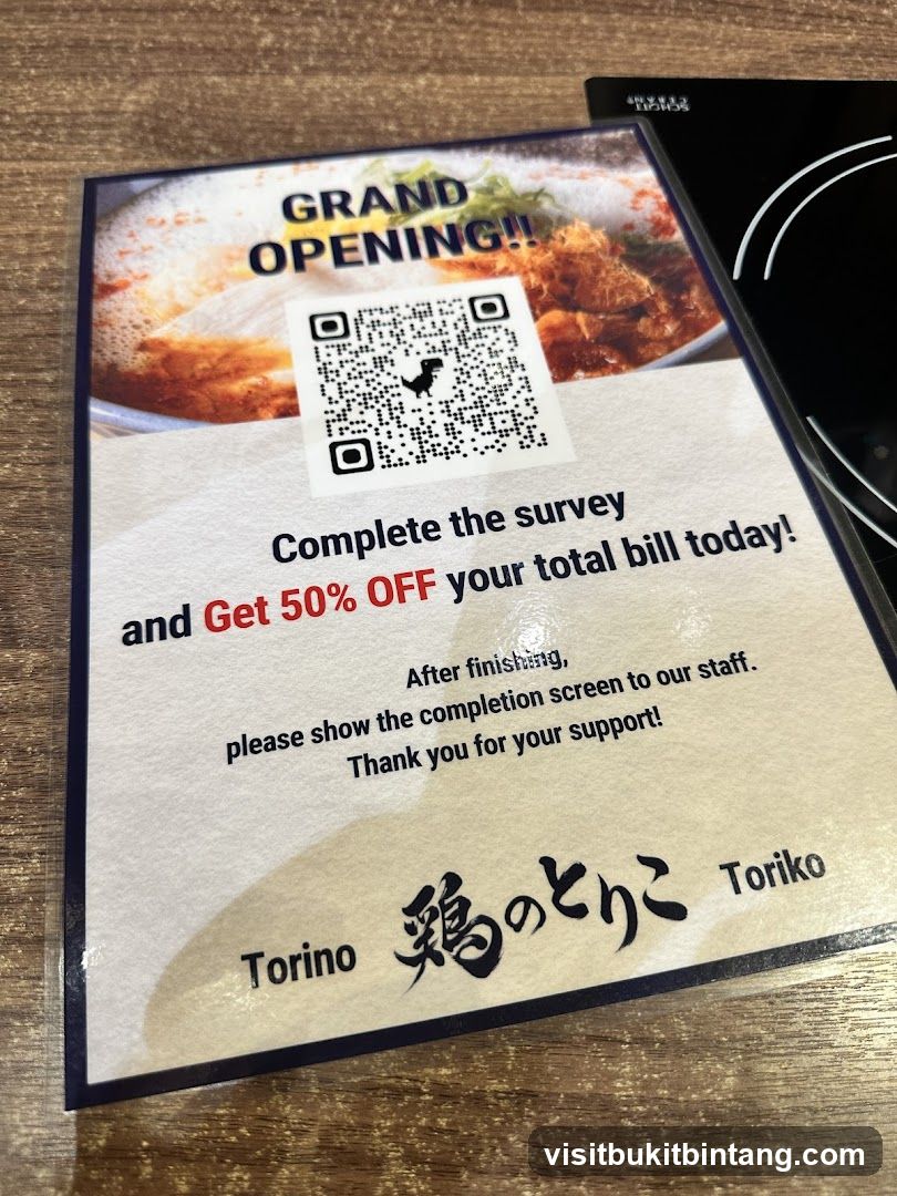 Grand Opening Survey Offer
