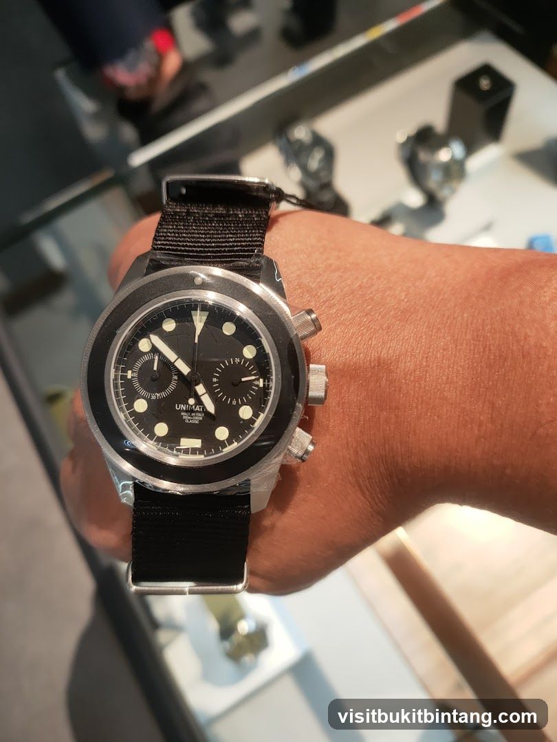 Watch on wrist