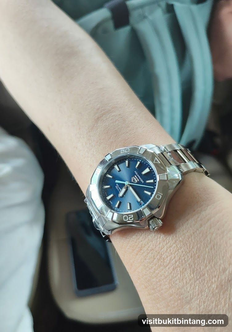 Watch on wrist