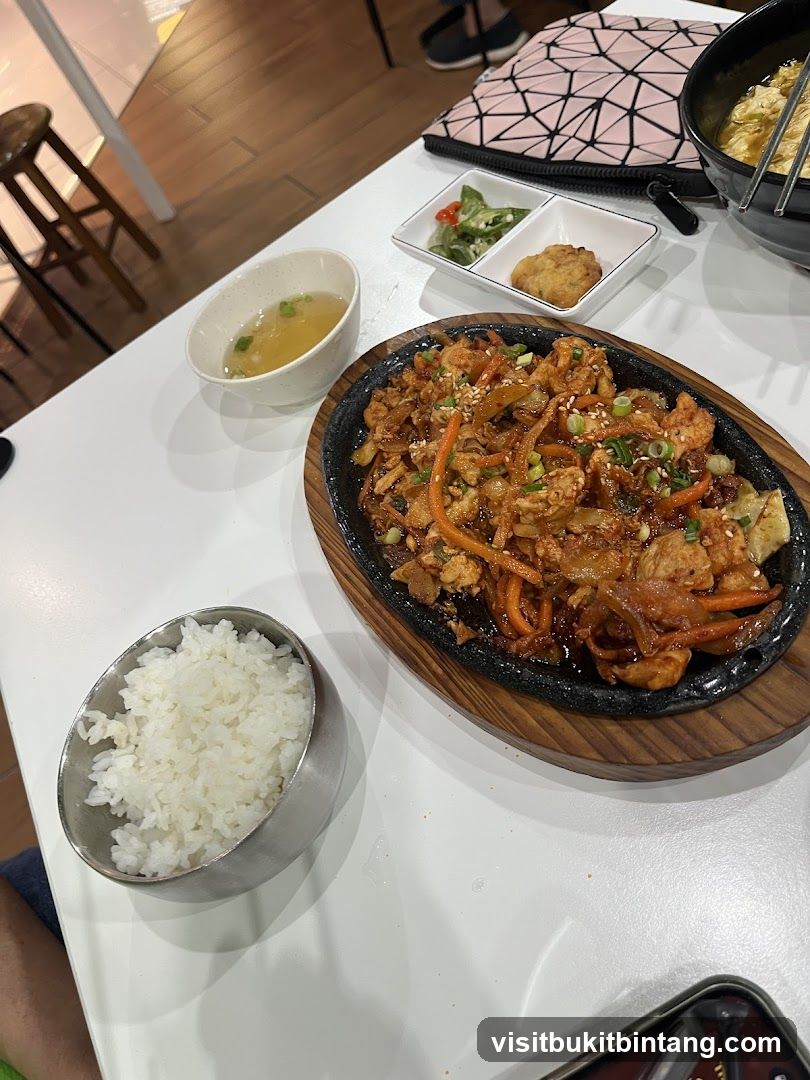 Sizzling Korean Dish with Rice