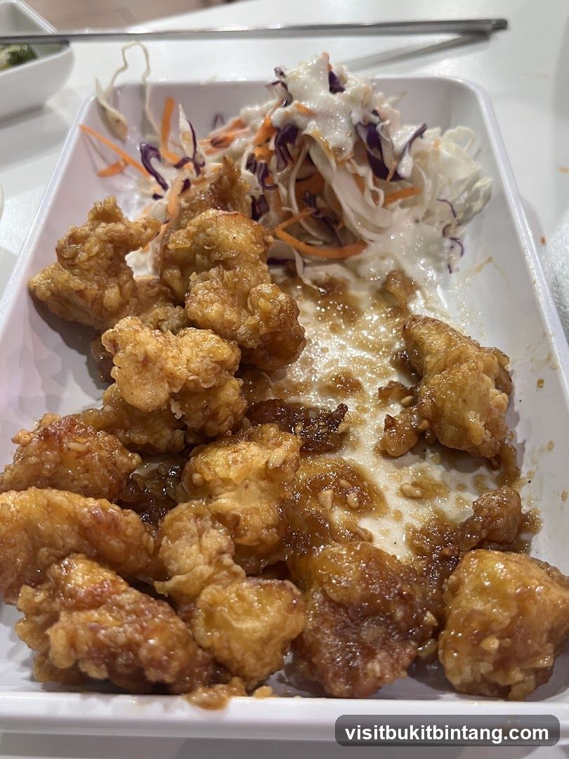 Fried Chicken Bites with Coleslaw
