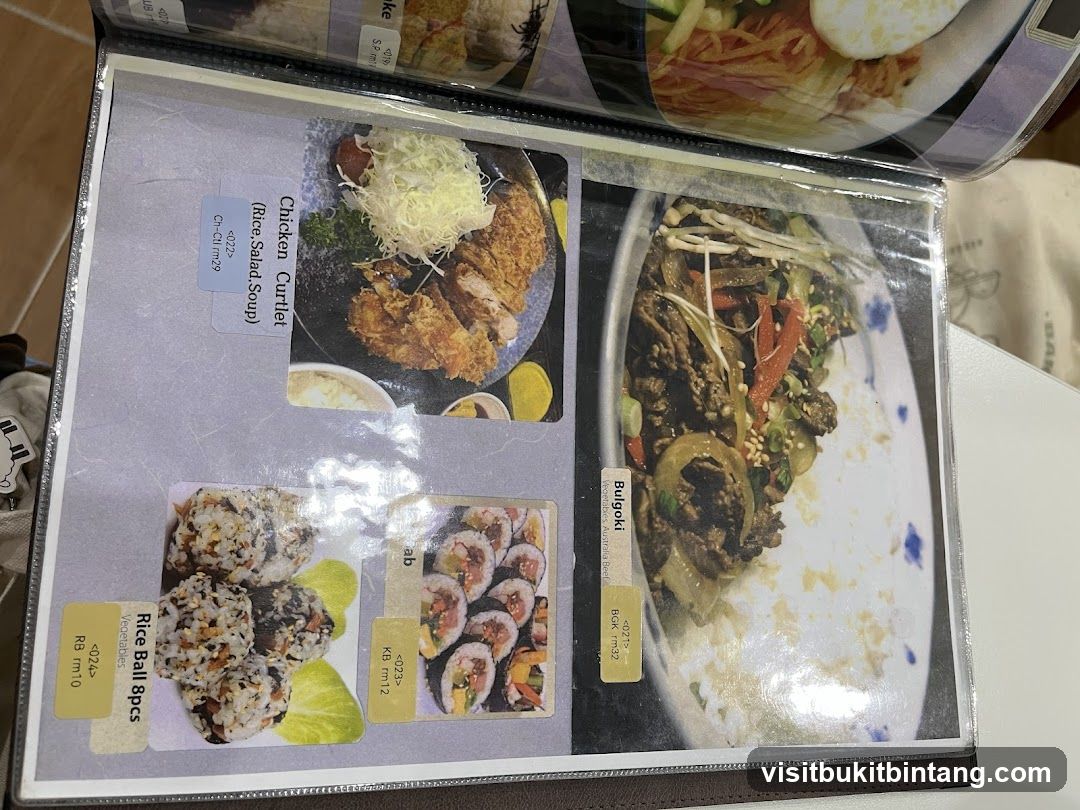 Menu Page